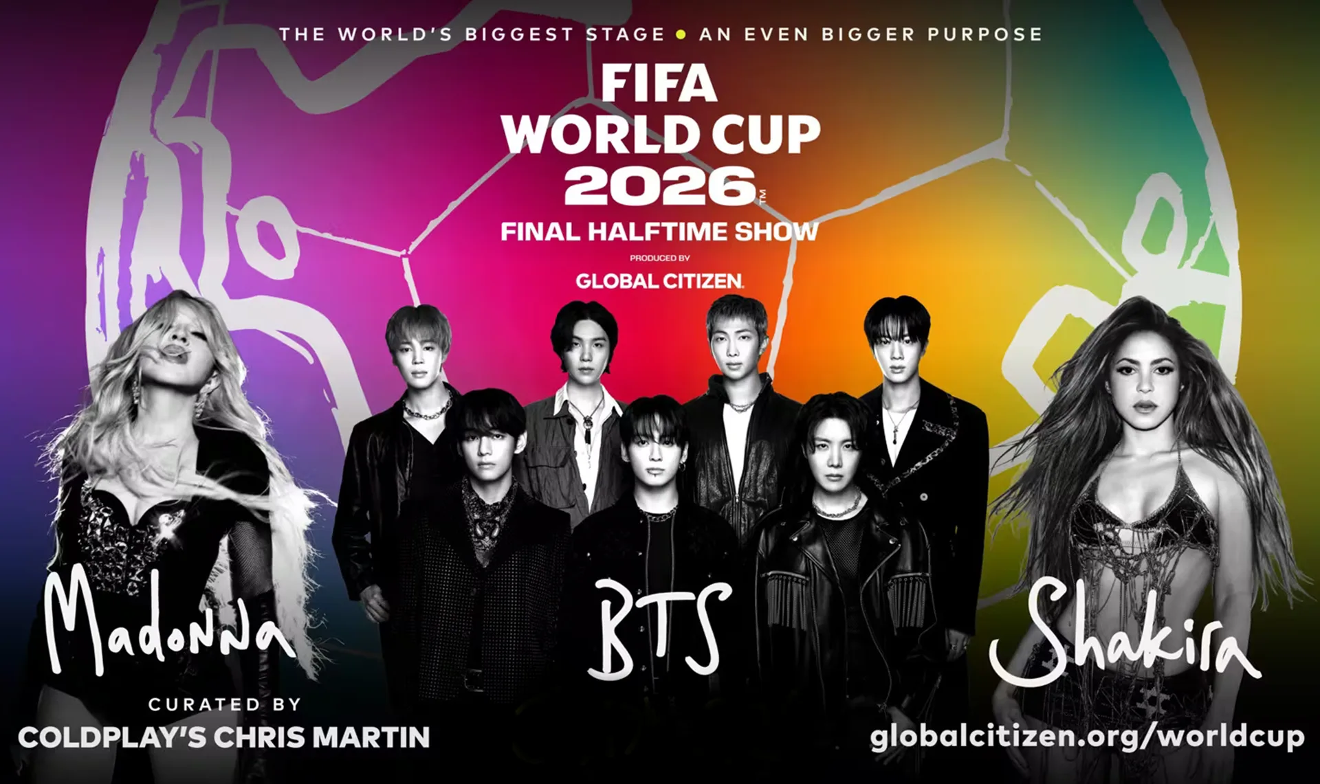 FIFA World Cup 2026 Final Halftime Show - Madonna, BTS, Shakira